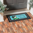 Snowman and Chickadee Sassafras Switch Mat - The Flag Lady