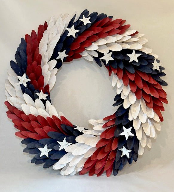 Stars and Stripes Wing Wreath - The Flag Lady