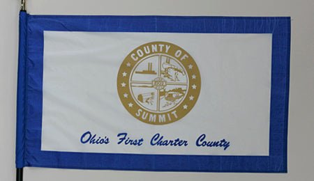 Summit County Ohio Flag - 3x5 Feet - The Flag Lady