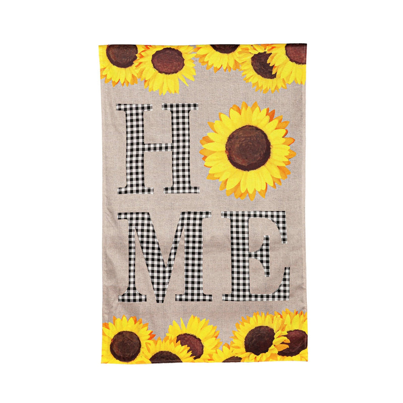 Sunflower Home Burlap Banner - The Flag Lady