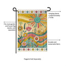 Sunny Field Burlap Garden Flag - The Flag Lady