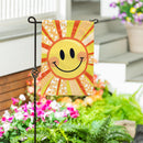 Sunny Smiles Burlap Garden Flag - The Flag Lady
