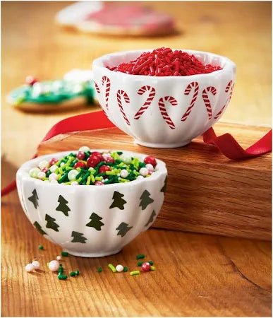 Tree and Candy Cane Dip Bowl (set of 2) - The Flag Lady