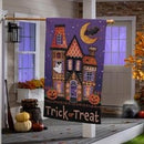 Trick or Sweets Lustre House Flag - The Flag Lady