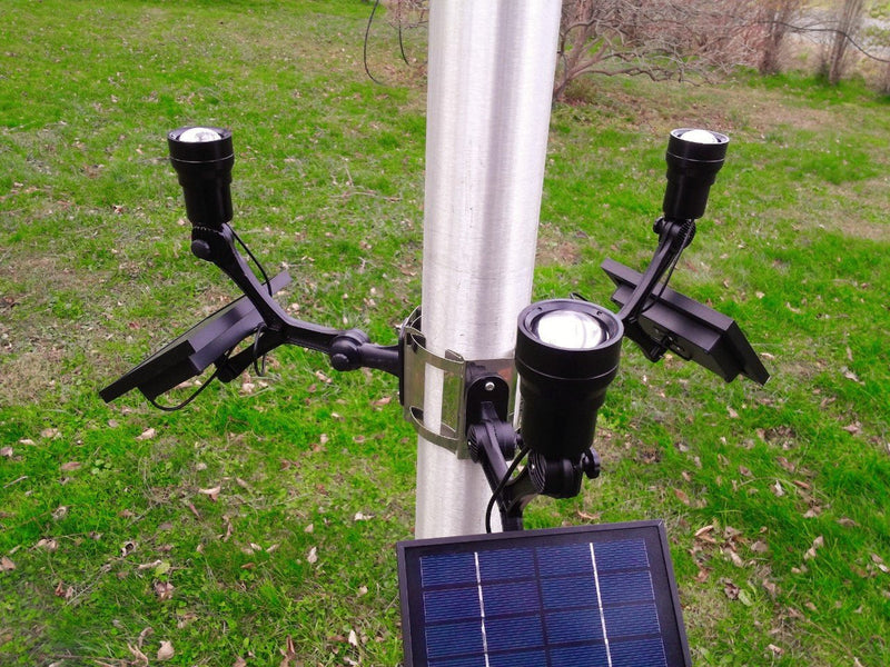 Ultra Series Solar Flagpole Lights - The Flag Lady