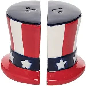 Uncle Sam Hat Salt and Pepper Shaker - The Flag Lady