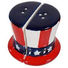 Uncle Sam Hat Salt and Pepper Shaker - The Flag Lady