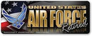 United States Air Force Retired Mini Bumper Strip Magnet - The Flag Lady