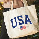 USA Est.1776 Canvas Tote Bag - The Flag Lady