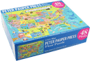 USA Map Kids' Floor Puzzle (48 Piece) - The Flag Lady