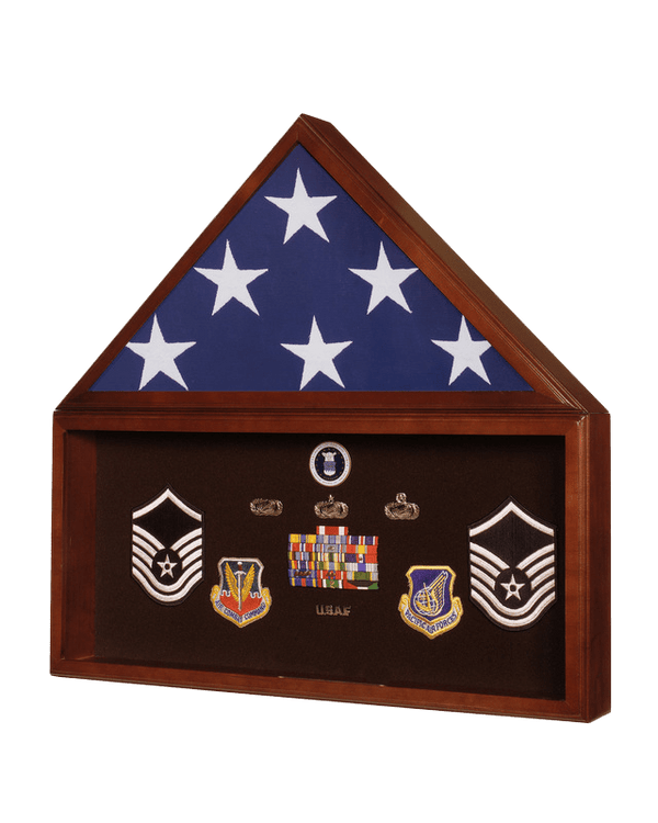 Veteran Memory Flag and Display Case - The Flag Lady