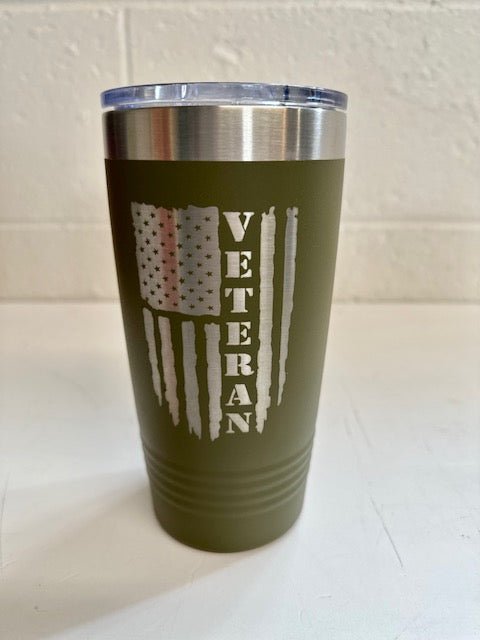 Veteran Tumbler - 20 oz - The Flag Lady