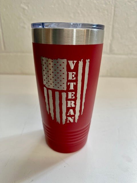 Veteran Tumbler - 20 oz - The Flag Lady