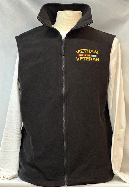 Vietnam Veteran Fleece Vest - The Flag Lady