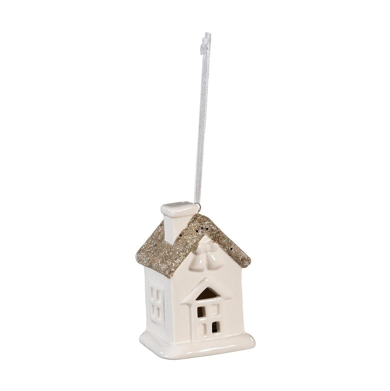 Vivastyle Stoneware House Ornament - The Flag Lady
