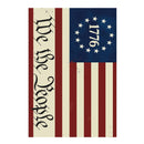 We The People Applique House Flag - The Flag Lady