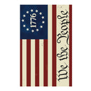 We The People Applique House Flag - The Flag Lady
