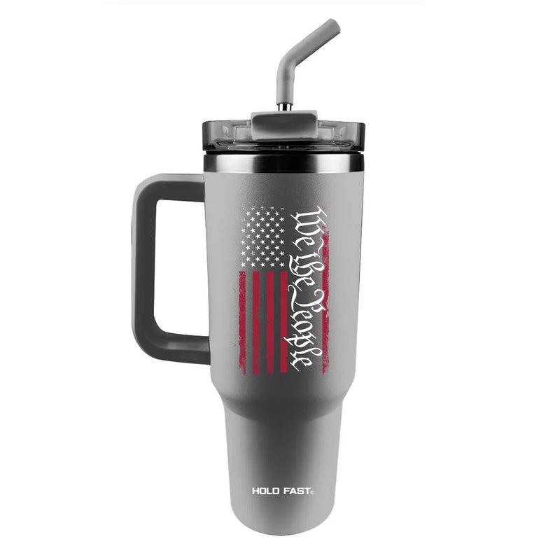 We The People Flag - 40 oz Mug With Straw - The Flag Lady