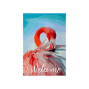 Welcome Flamingo Flag - The Flag Lady