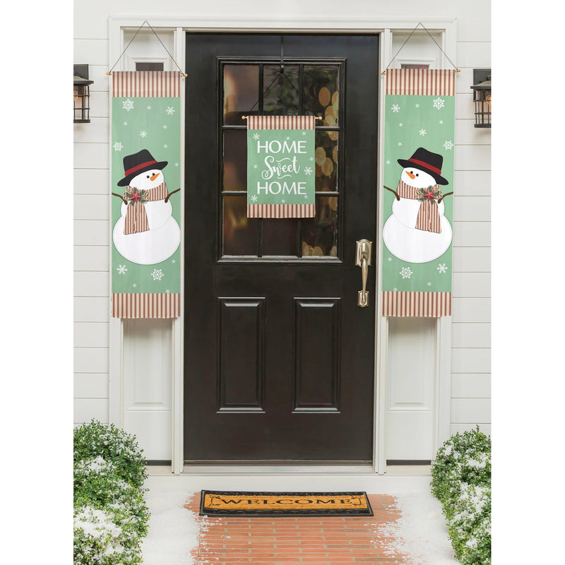 Winter Home Sweet Home Door Banner - The Flag Lady