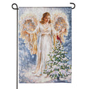 Woodland Glistening Angel Garden Flags - The Flag Lady