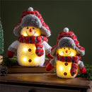 Woodland Storybook LED Snowman (Set of 2) - The Flag Lady