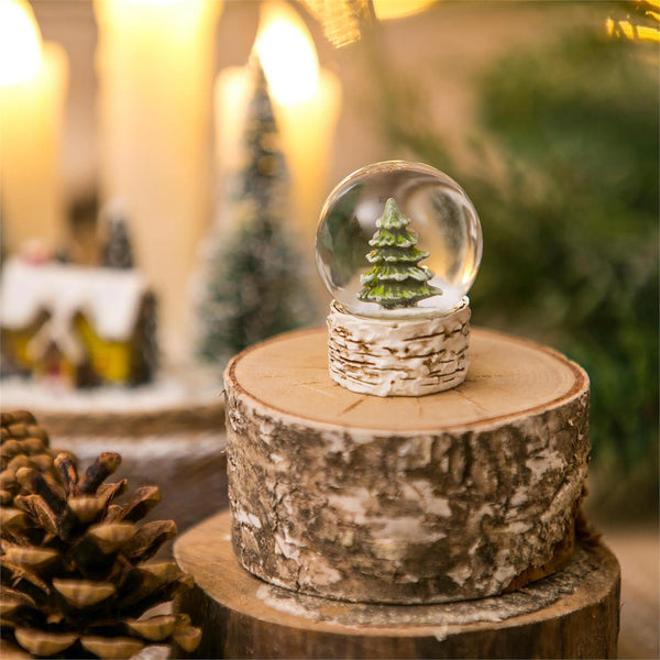Woodland Storybook Pine Tree Water Globe - The Flag Lady