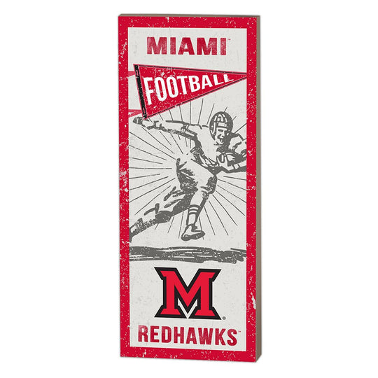 Miami University (Ohio) Football Wood Sign
