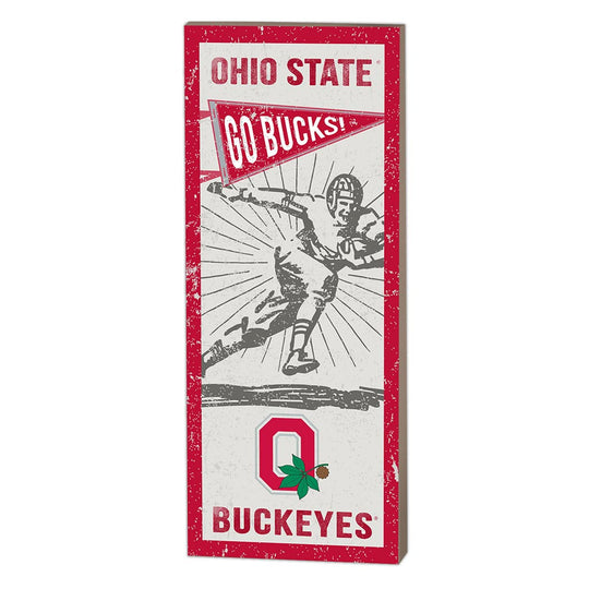 Ohio State Buckeyes Football Wood Sign