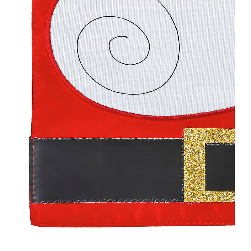 Santa Claus Garden Applique Flag