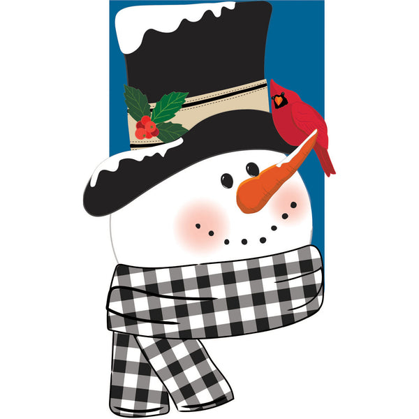 Snowman and Friend Garden Applique Flag