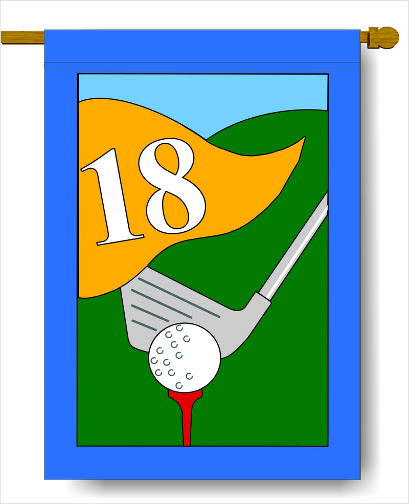 The Golf Course Banner Banner Flag 28 x 40 inch Spring, Summer, Sports