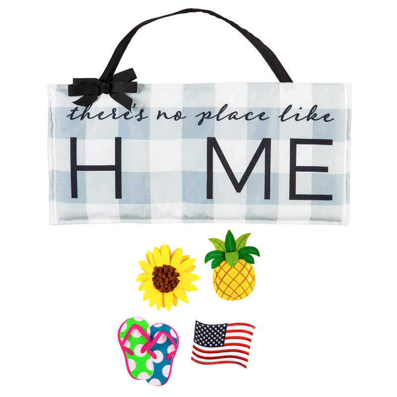 No Place Like Home Interchangeable Door Hanger
