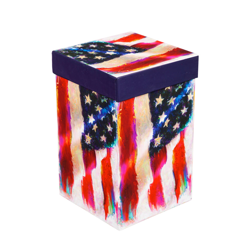 American Flag Ceramic Travel Mug - 17 oz