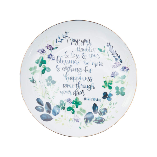 Irish Proverb Ceramic Plate