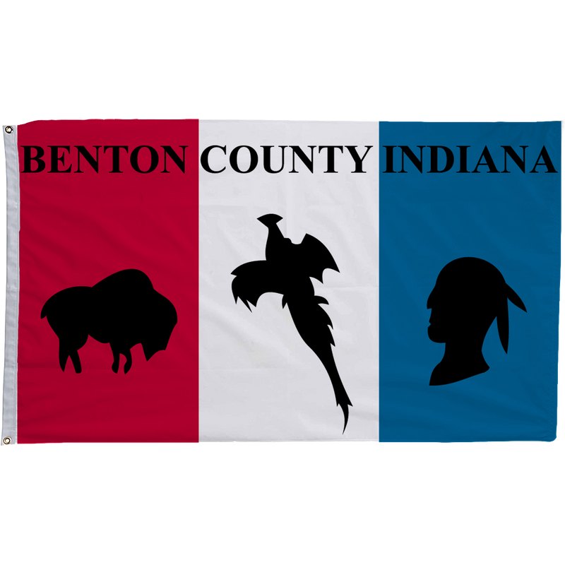Benton County Indiana Flags