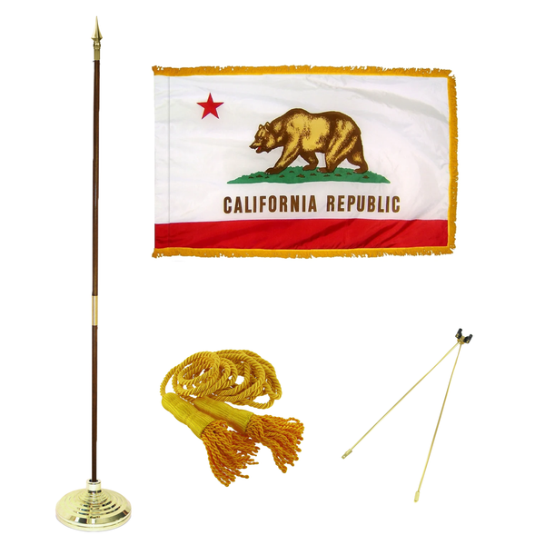 State of California Indoor Flag Set
