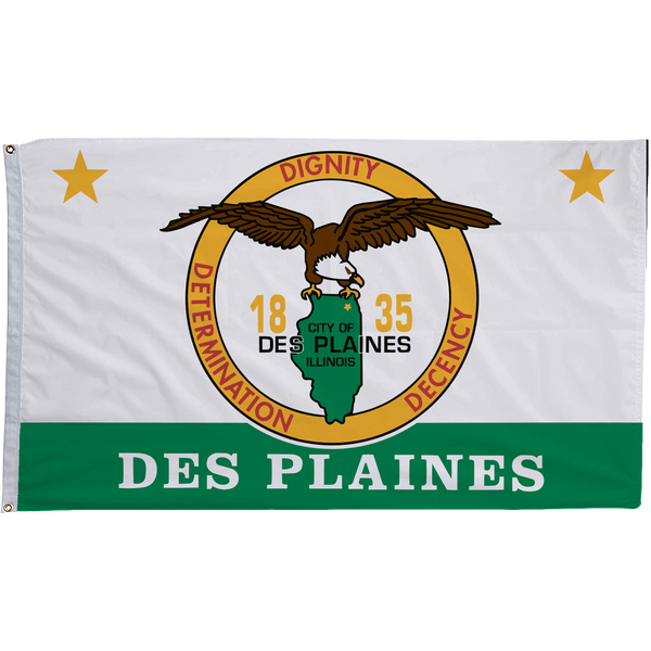 Des Plaines Illinois Flags