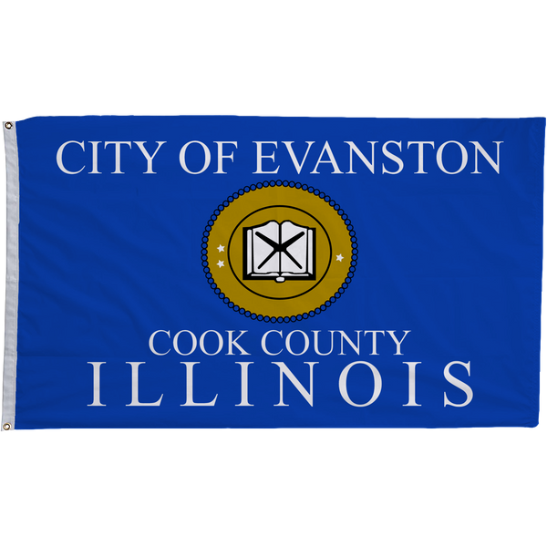 Evanston Illinois Flags