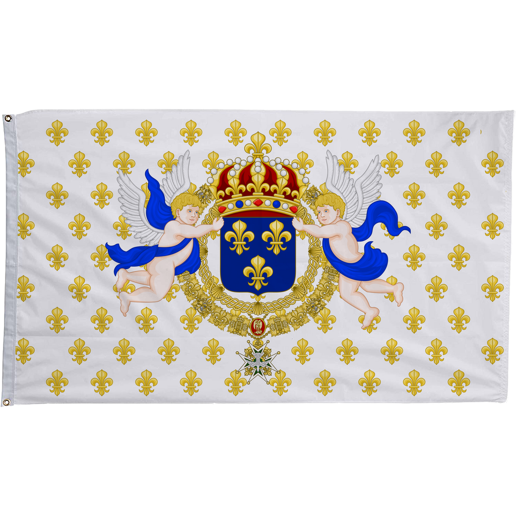 French Royal Standard Flag, France Historical Flags