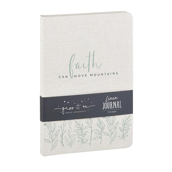 Linen Journal - Faith Can Move Mountains