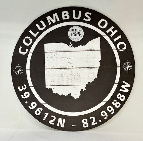 Columbus, Ohio Indoor/Outdoor Circle Sign