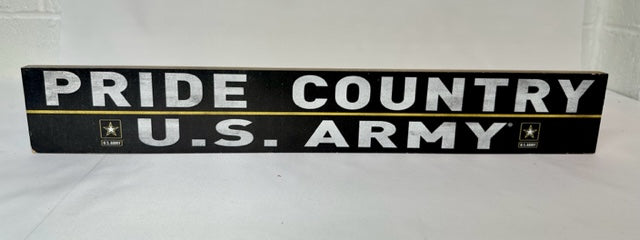 Pride Country US Army Wooden Plaque
