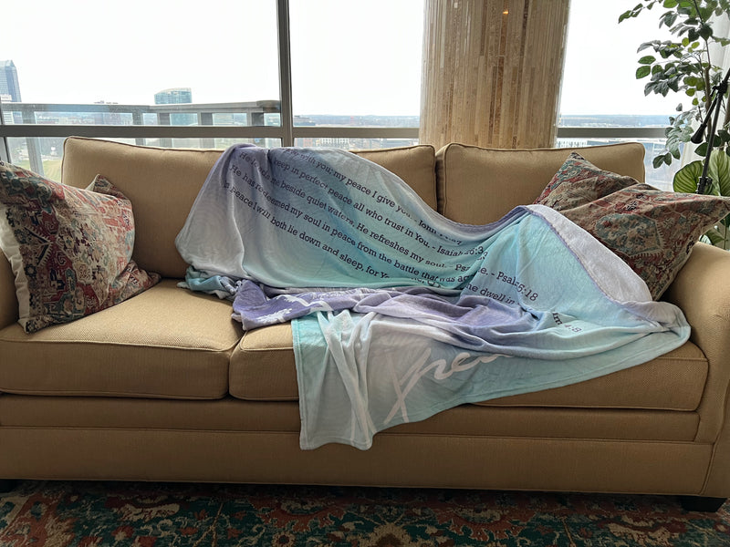 Covered in God's Word Throw Blanket