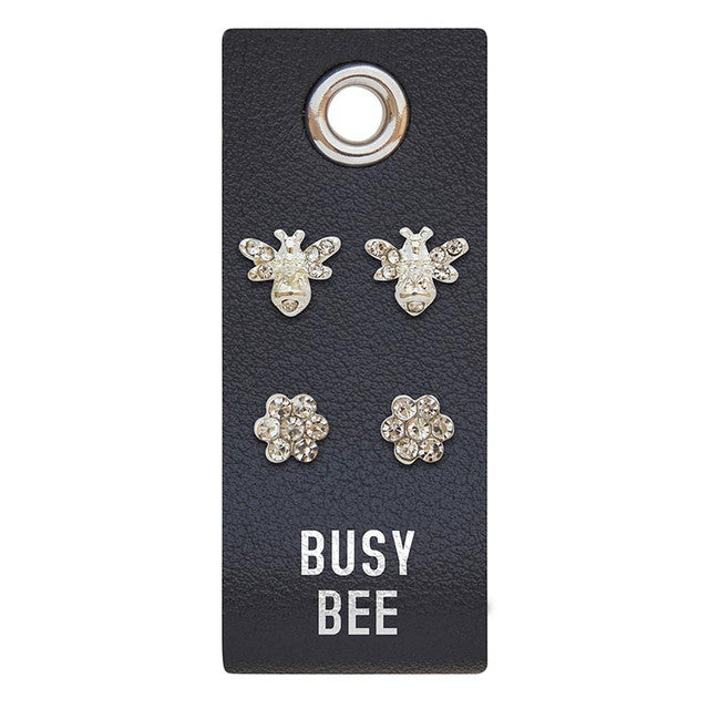 Earrings Silver - Busy Bee