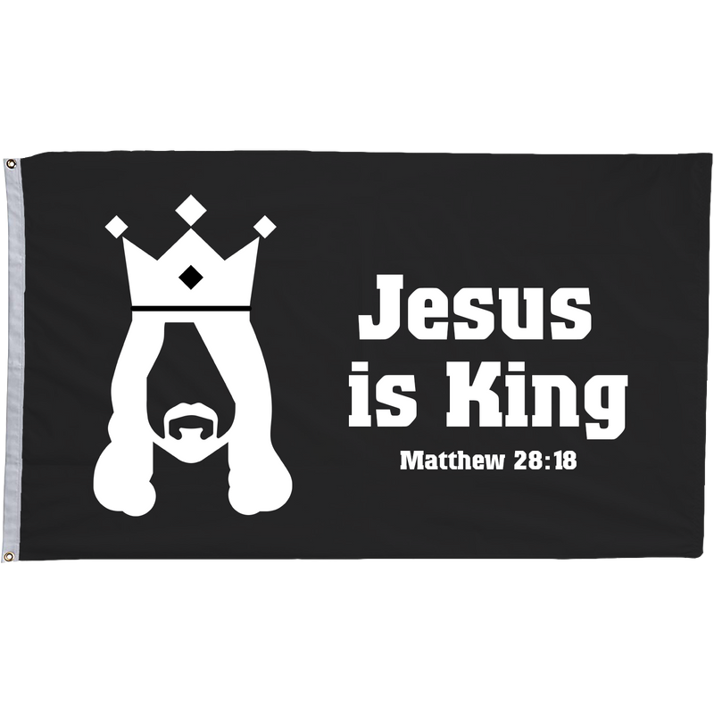 Jesus is King Flags