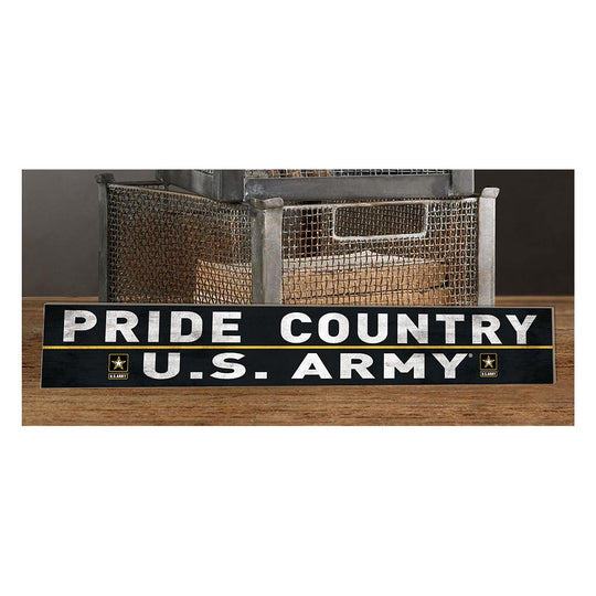 Pride Country US Army Weathered Wood Sign