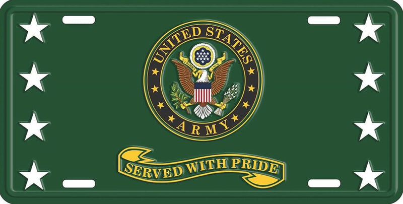 Army License Plate
