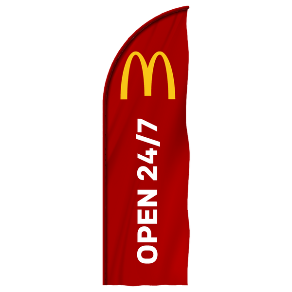 McDonald's "Open 24/7" Feather
