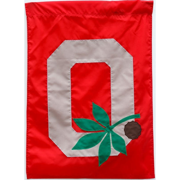 Ohio State Buckeyes Block O Leaf & Nut Banner